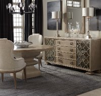 Traditional Sandstone Round 5 Piece Dining Set - Santa Barbara