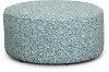 Contemporary Aqua Blue Cocktail Ottoman - Homecoming
