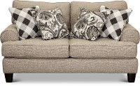 Casual Traditional Light Gray Loveseat - Shadowfax