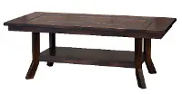 Rustic Mahogany Coffee Table - Santa Fe