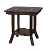 Rustic Mahogany Square End Table - Santa Fe