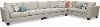 Stone 3 Piece Sectional Sofa with LAF Loveseat - Homecoming