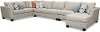 Stone 4 Piece Sectional Sofa with RAF Chaise - Homecoming