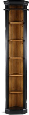 Two Tone Brown Bookcase Corner - Toulouse