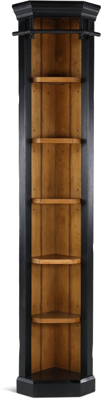 Two Tone Brown Bookcase Corner - Toulouse