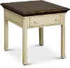 Sutter Creek Cream and Brown End Table with Drawer