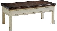 Country Chic White Slide-Top Coffee Table - Sutter Creek-2