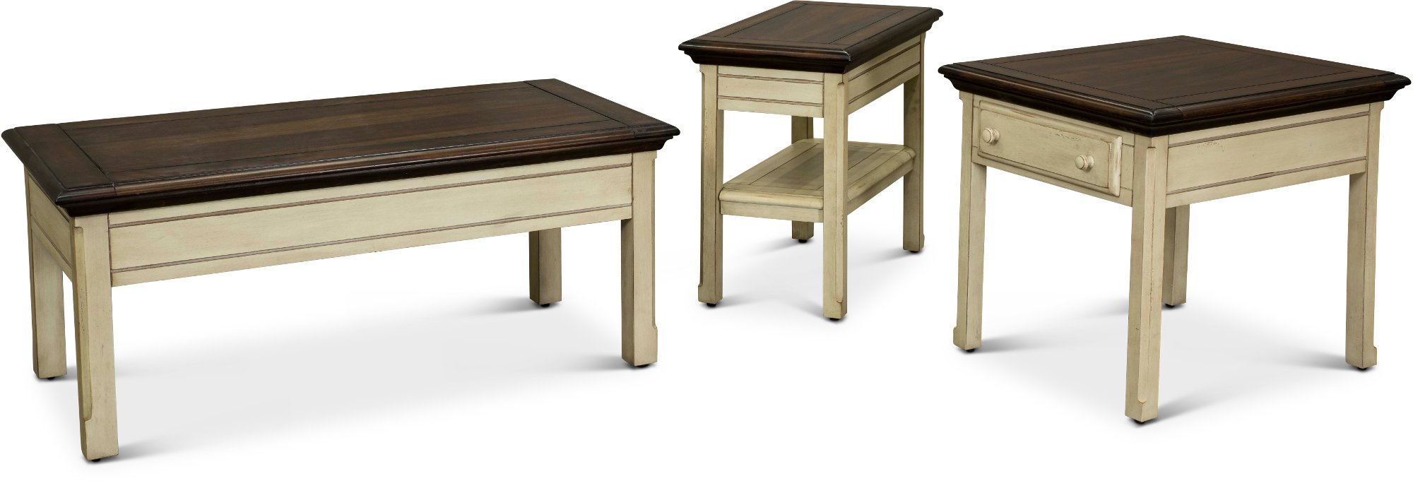 Linen White Chairside Table - Sutters Creek-2