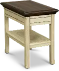Sutters Creek Cream and Brown Side Table