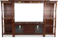 Santa Fe Rustic Brown 4 Piece 60 Inch Entertainment Center