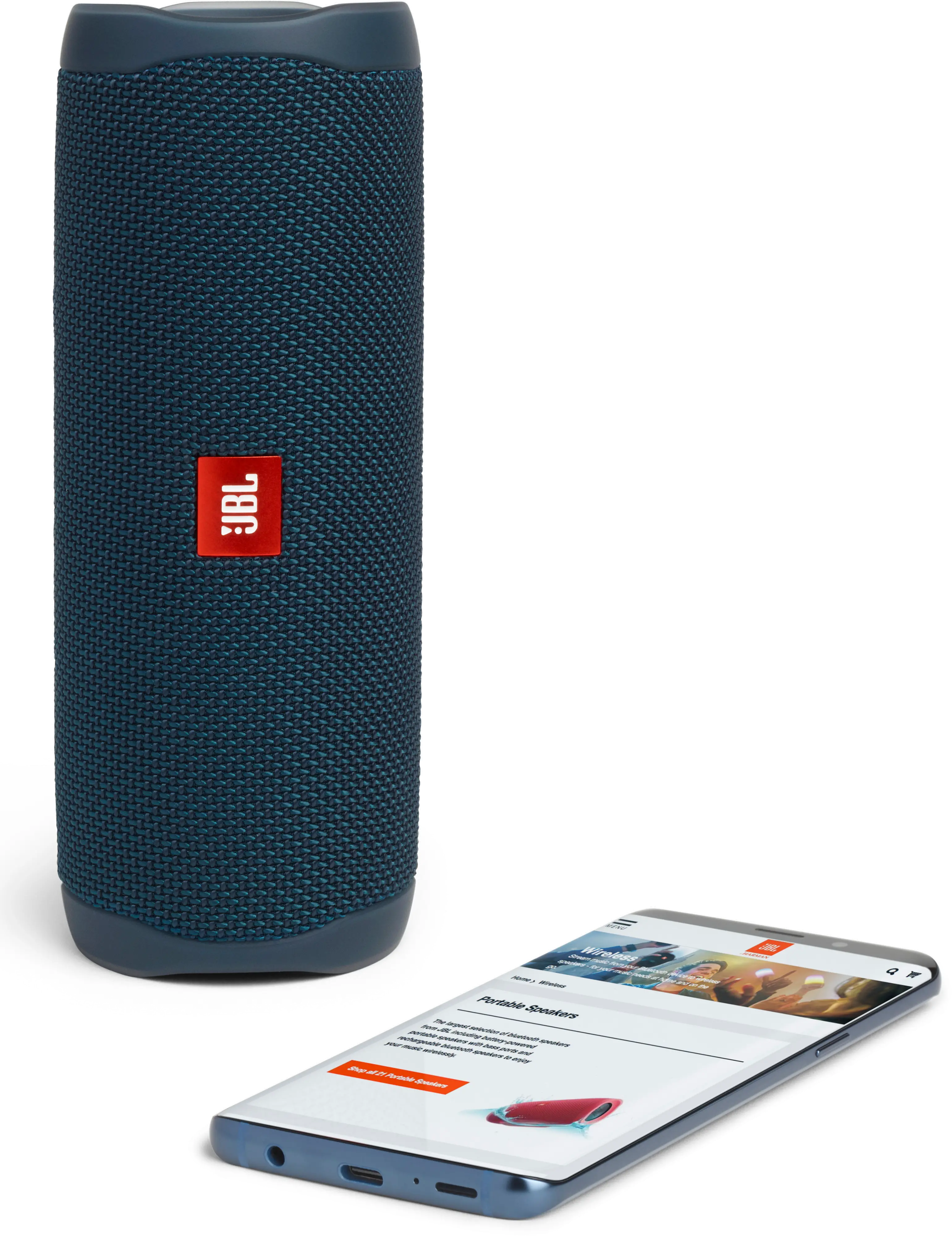 FLIP 5 BLUE SPEAKER JBL Flip 5 Waterproof Portable Bluetooth Speaker - Blue-2