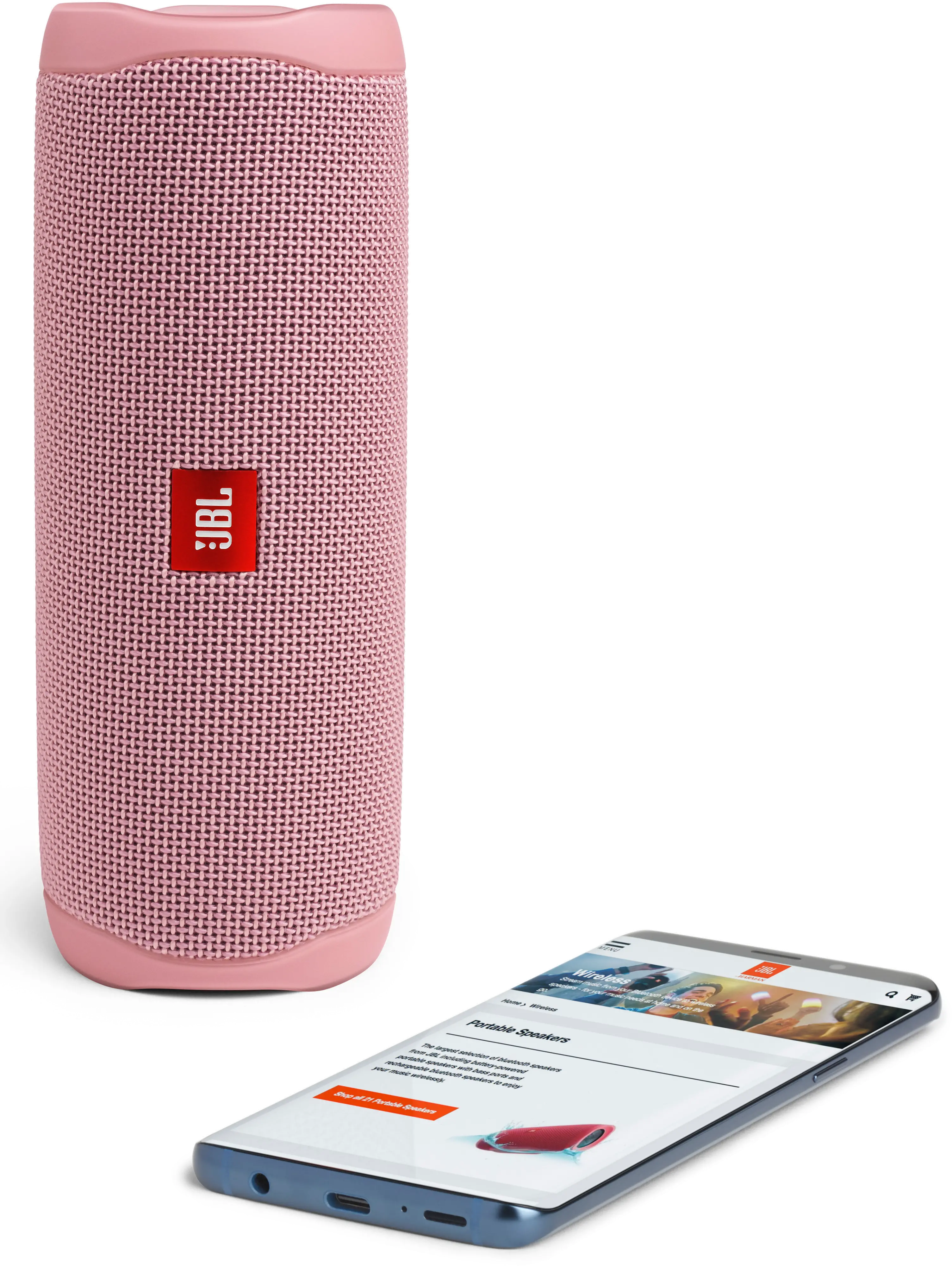 FLIP 5 PINK SPEAKER JBL Flip 5 Waterproof Portable Bluetooth Speaker - Pink-3