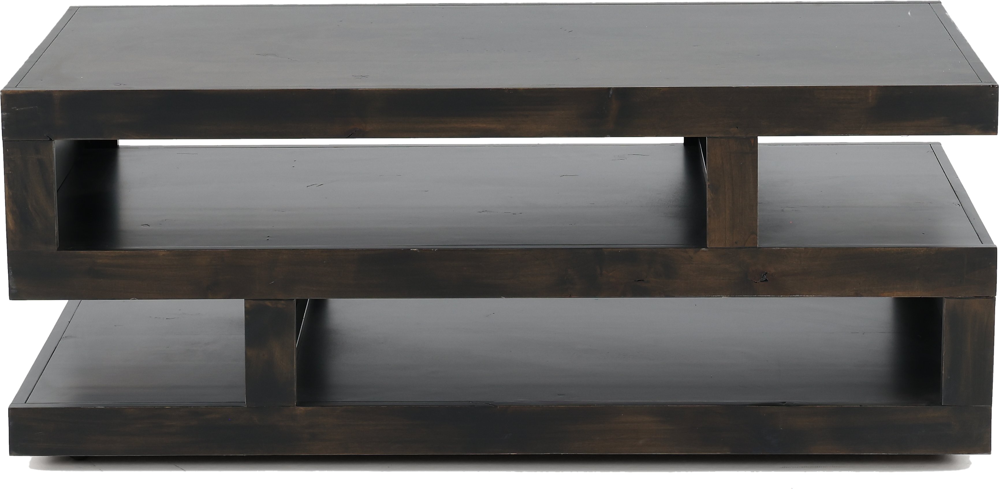 Avery Loft Modern Black Coffee Table-1