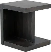 Avery Loft Ghost Black End Table