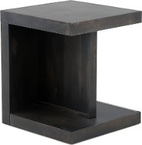 Modern Black End Table - Avery Loft