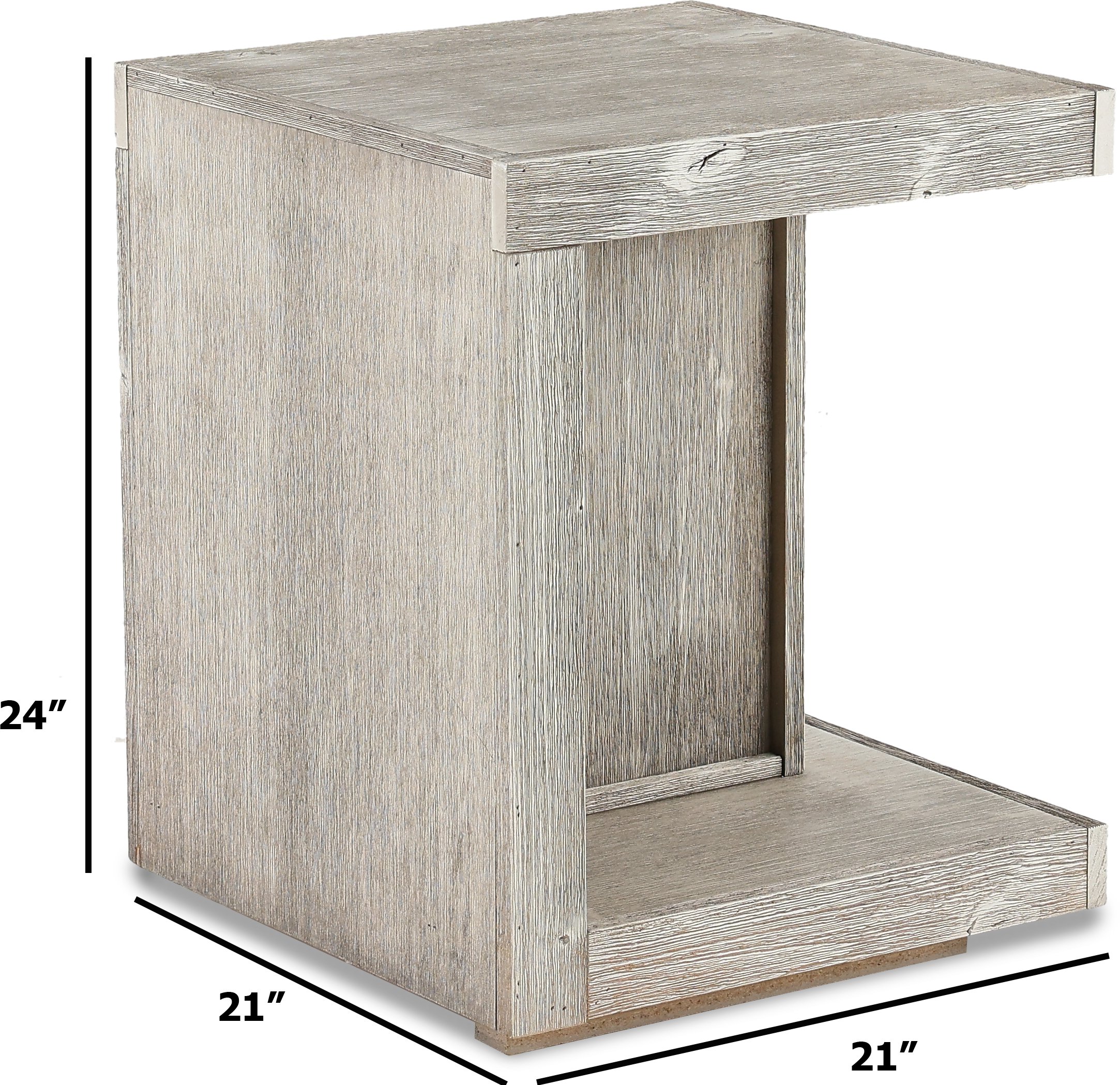Avery Loft Modern Gray End Table-2