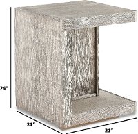 Light Gray End Table -Avery Loft-2