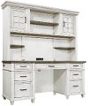 Antique White Credenza and Hutch - Caraway