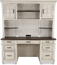 Caraway Antique White Credenza and Hutch-2