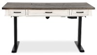 Caraway Antique White 60 inch Standing Desk-1