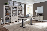 Caraway Antique White 60 inch Standing Desk-3
