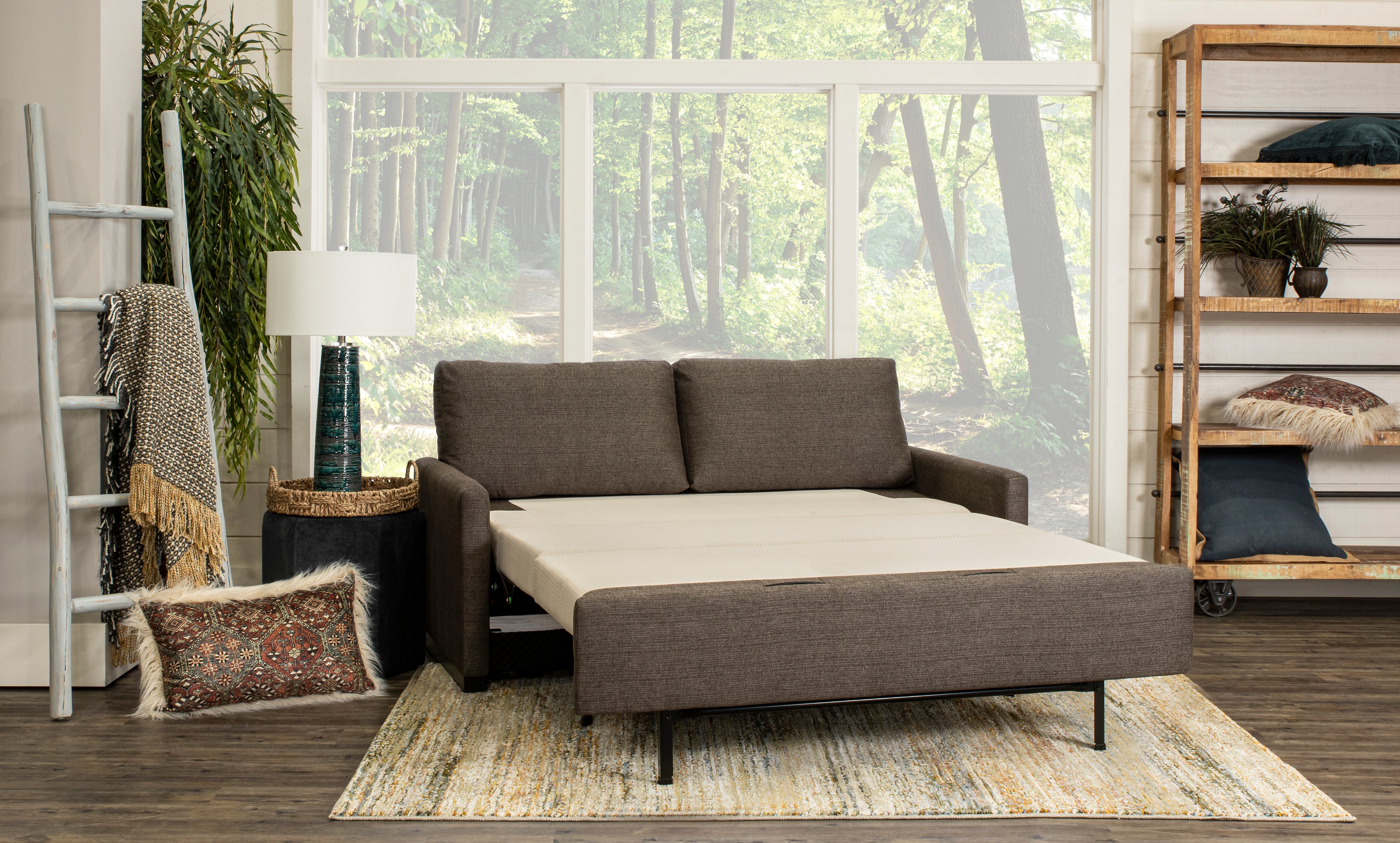 Preston Merit Chocolate Brown Queen Sofa Bed-3