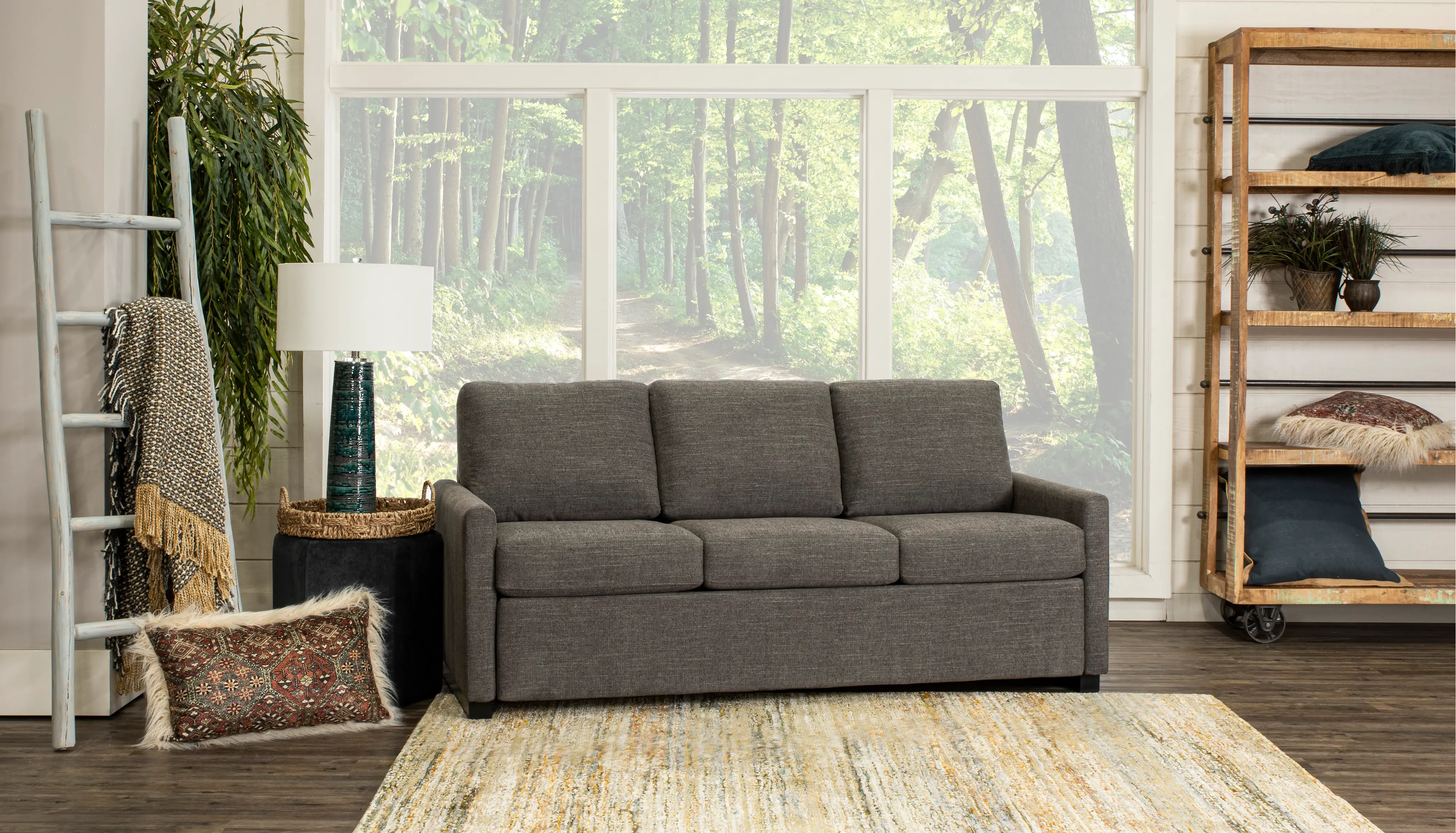 Preston Curious Charcoal Queen Plus Sofa Bed-2