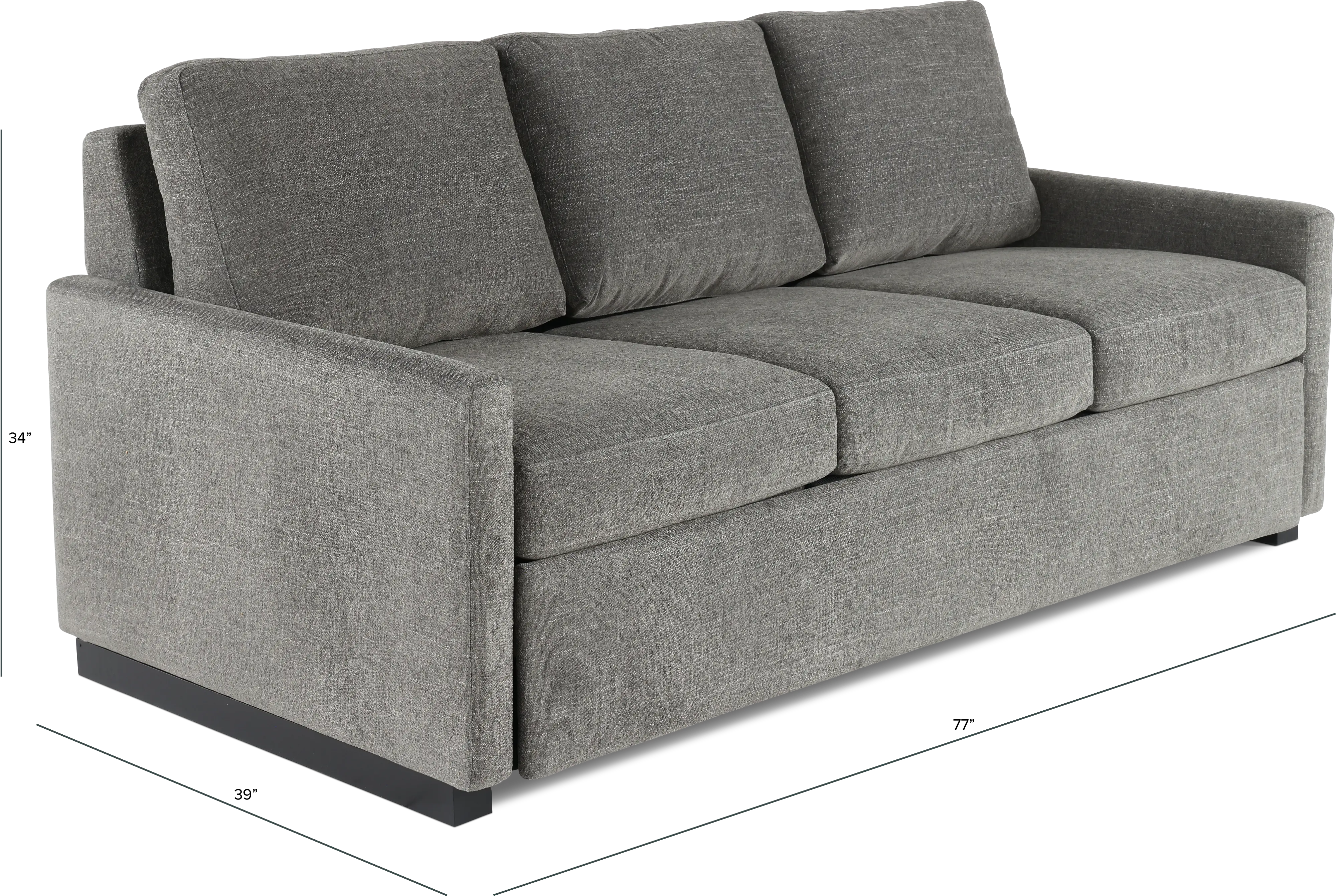 Preston Curious Charcoal Queen Plus Sofa Bed-3