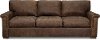 Contemporary Brown Leather Sofa - Kenya