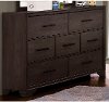 Contemporary Espresso Brown Dresser - Granite Falls