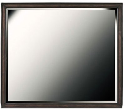 Contemporary Espresso Brown Mirror - Granite Falls