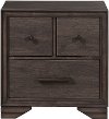 Contemporary Espresso Brown Nightstand - Granite Falls