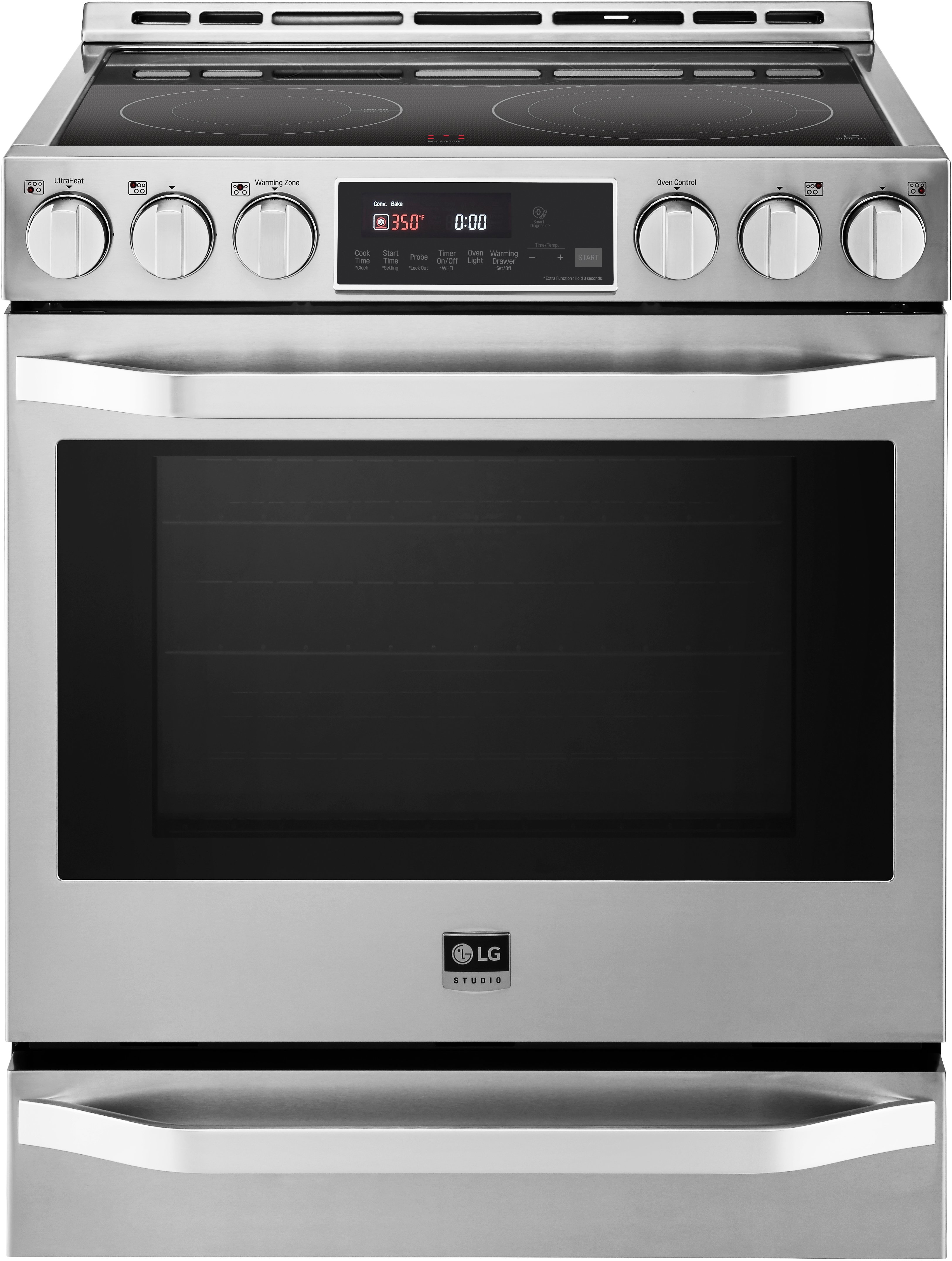 LSSE3027ST LG Studio 30 Inch Electric Smart Range - 6.3 cu. ft., Stainless Steel-1