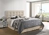 Khaki Beige Full-Queen Upholstered Headboard - Florence