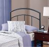 1169-34 Contemporary Black Twin Metal Headboard - Julien