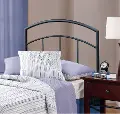 Contemporary Black Twin Metal Headboard - Julien