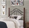KIT Traditional Black and Brown Twin Headboard - Madison