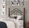 Traditional Black and Brown Twin Headboard - Madison
