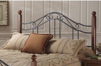 KIT Traditional Black and Brown Full-Queen Headboard - Madison