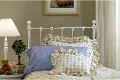 Classic White Twin Metal Headboard - Molly