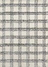 8 x 10 Large Ivory and Black Shag Rug - Maya