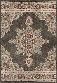 ALF9671-76109 7 x 10 Large Camel Brown Indoor-Outdoor Rug - Alfresco
