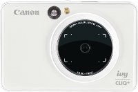 3879C002 Canon IVY CLIQ+ Instant Camera and Portable Printer - Pearl White