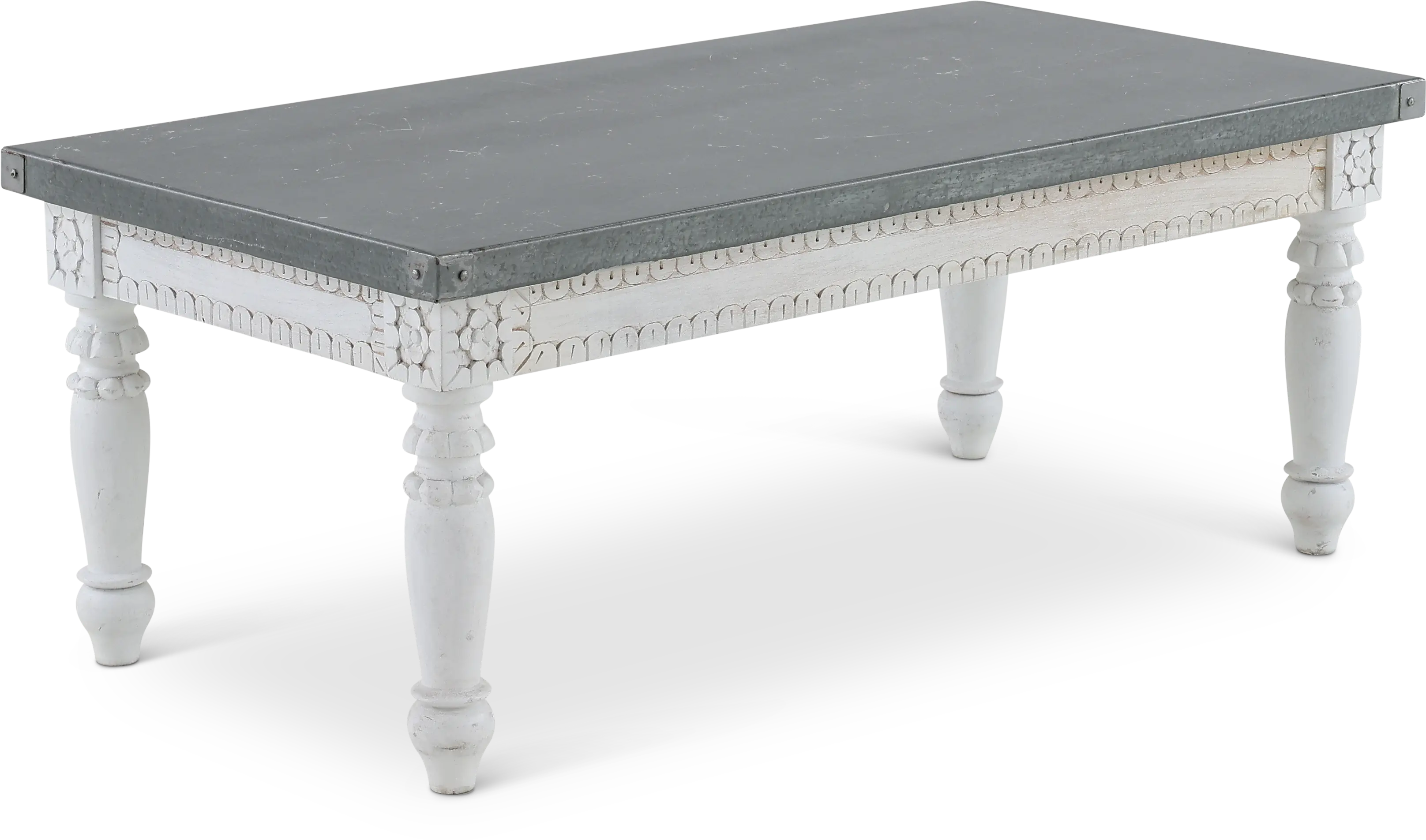Tatum Coffee Table with Metal Top-3