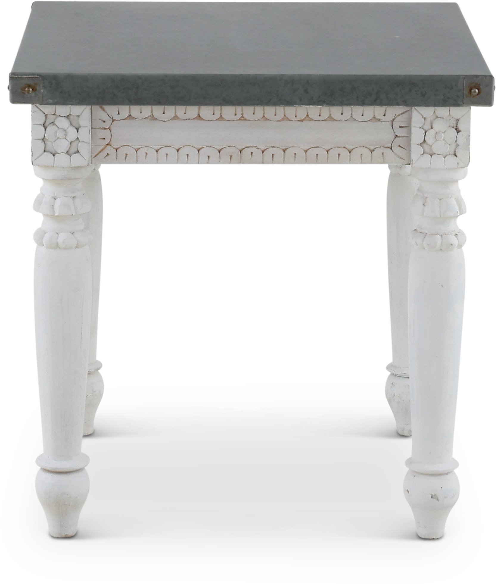 Tatum End Table with Metal Top-1