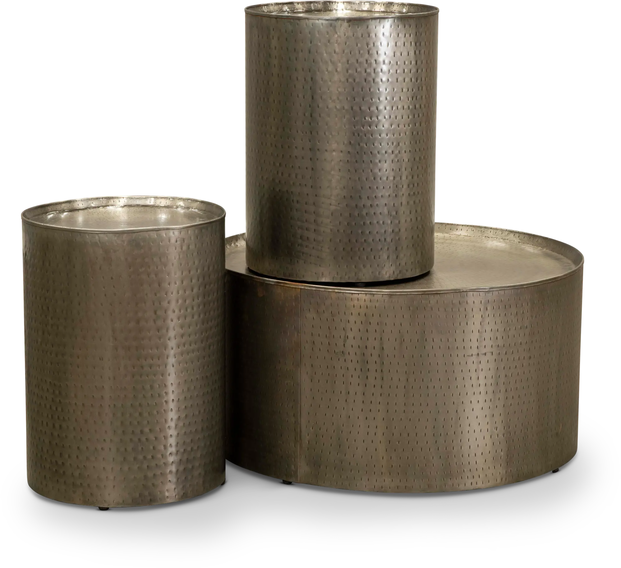 Madison Round Metal End Table-2