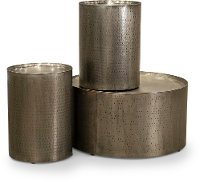 Round Metal End Table - Madison-2