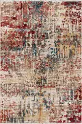5 x 7 Medium Multi-Colored Red, Yellow and Blue Rug - Studio