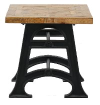 Industrial Reclaimed Wood End Table - Unwin-3