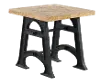 Unwin Industrial Reclaimed Wood End Table